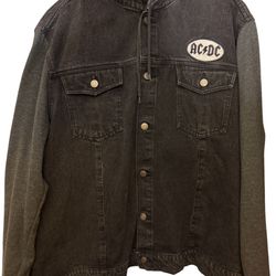 AC/DC Back In Black 1980 Jean Jacket Mens 2XL Unworn
