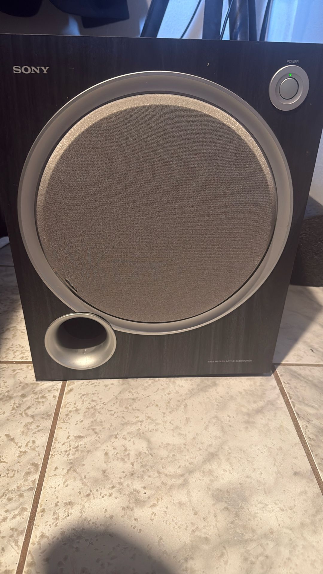 SONY SA-WMSP68 Powered Subwoofer - 120 Watt Amplifier & Magnetically Shielded