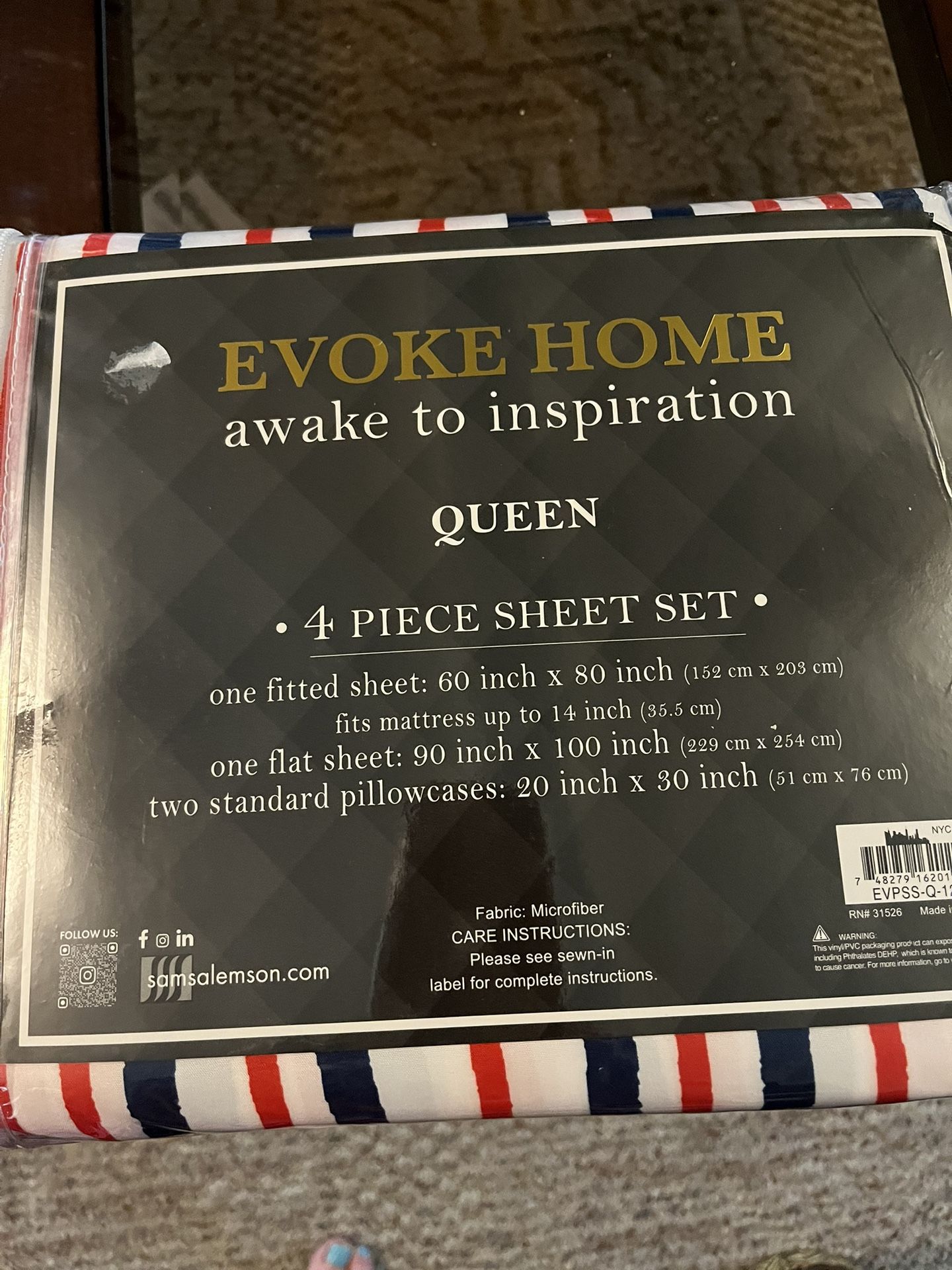 New Queen Sheet Set