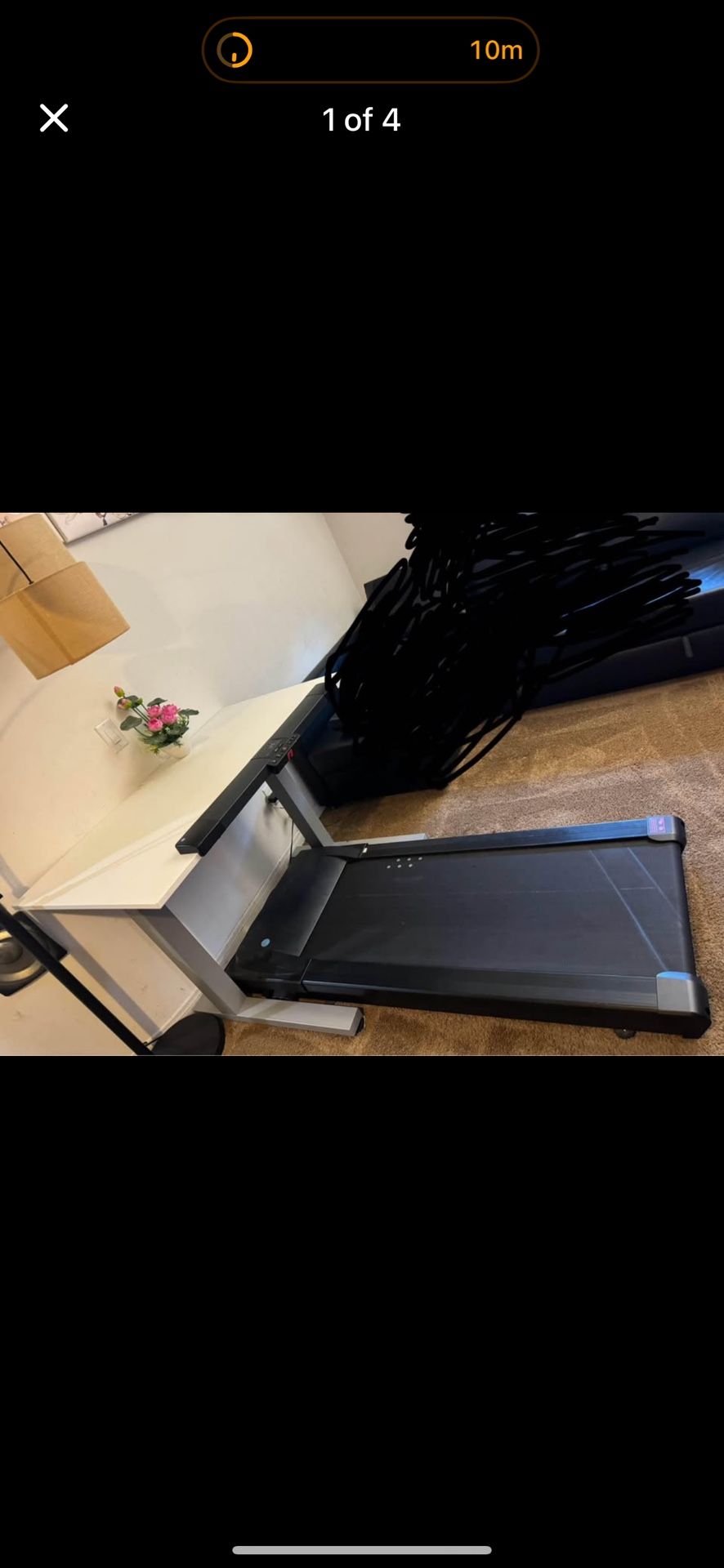 $2100 LifeSpan 1200 Classic height adjustable treadmill desk.