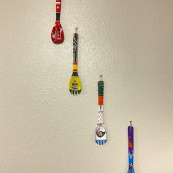 Painted Spoons #kitchen Decor 