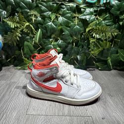 Kids Nike Jordan 1 Mid Se White Sail Dune Red FJ3467-160 Sneaker Shoe Trainer 13
