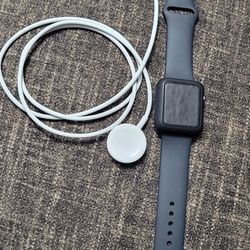 Apple Watch Series 3 38mm GPS Space Gray Black Sport Band with original charger