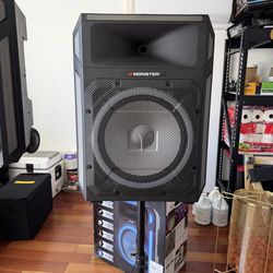 Monster X6 All-in-One PA Speakers – Like New (2 Available)