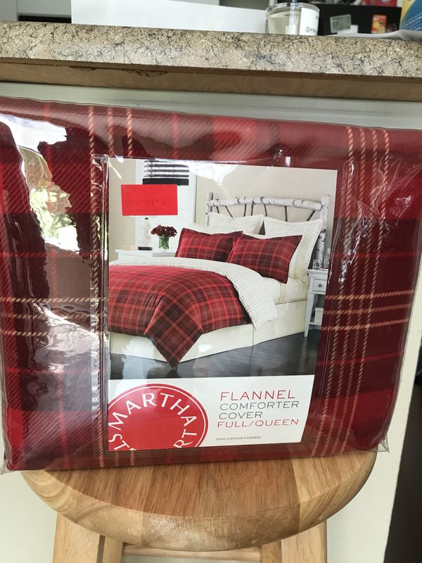 Martha Stewart Appleton Plaid Queen Duvet Cover For Sale In Fort