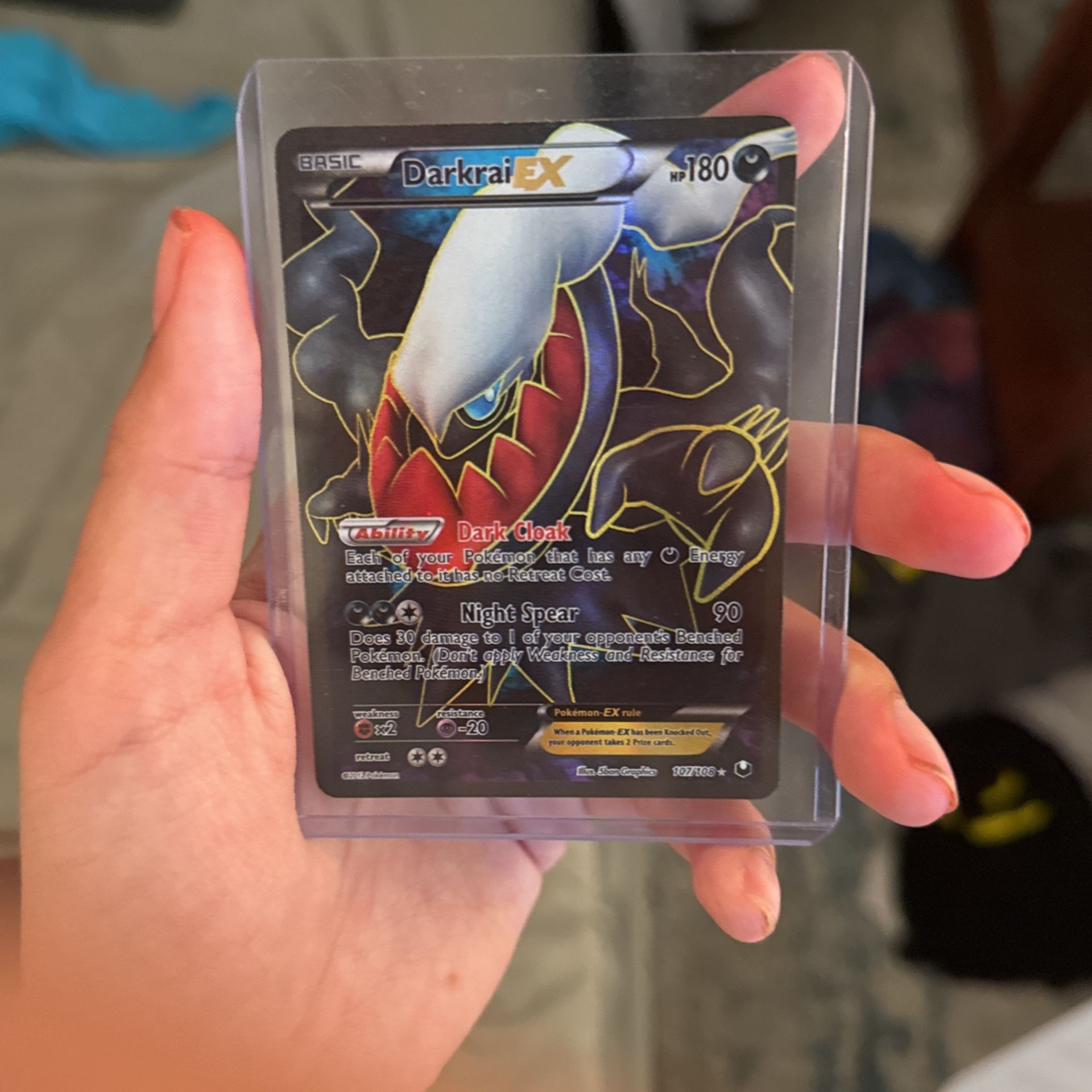 Darkrai EX Full Art Pokemon card VERY RARE