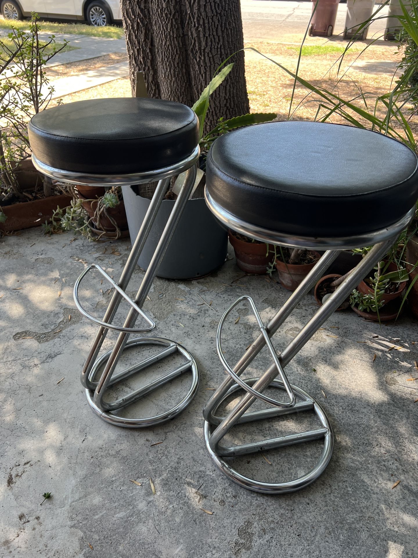 Vintage Bar Stools, Looks Like Effezeta Stools From The 90s