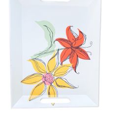 White Wood Serving Tray