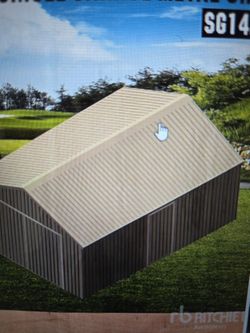 Metal SINGLE GARAGE 14FTX20FT