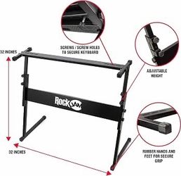 Rock jam keyboard stand and stool