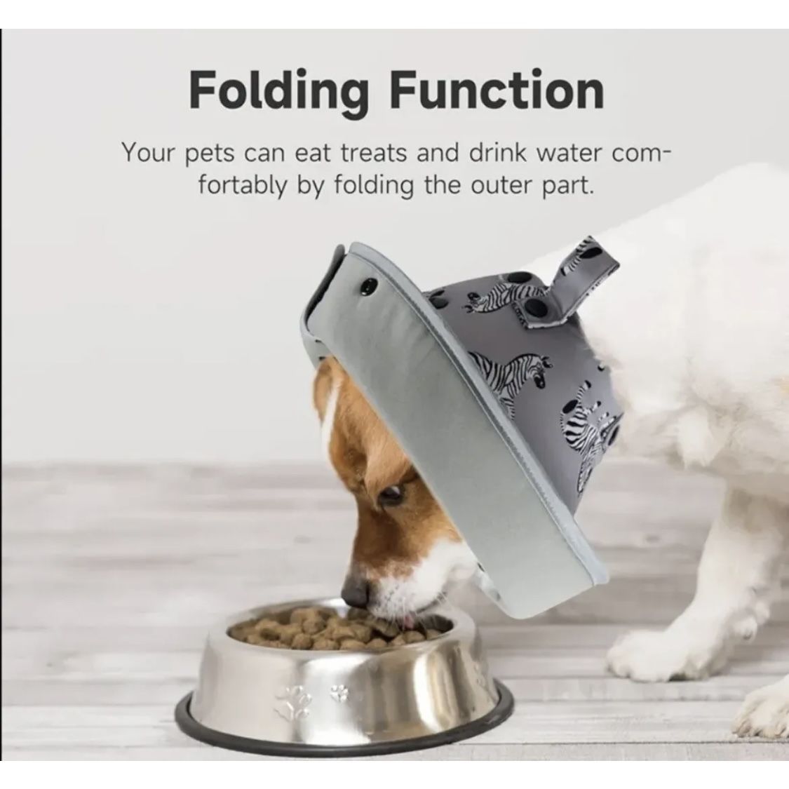 New Soft Comfy Cone Dog Cat Adjustable Collar Size: S 7.25” Depth