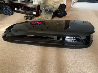 Rooftop cargo storage luggage box case with aluminum cross bar with ski