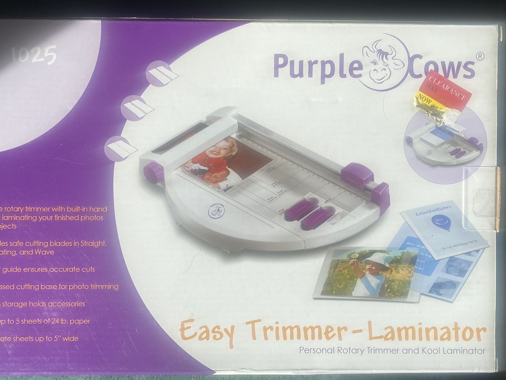New Purple Cows Laminator