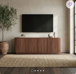 Satin Walnut TV Stand up to 75”