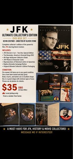 JFK Ultimate Collector’s Edition DVD Box Set – Kevin Costner