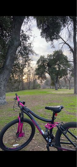 Black and Pink Mountain Bike