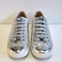 UGG MILO Metallic Silver Sneakers Women's 8 Used Once $50