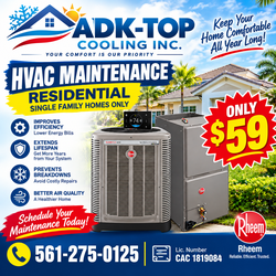 HVAC Maintenance Special for Residential Single Family Home Only