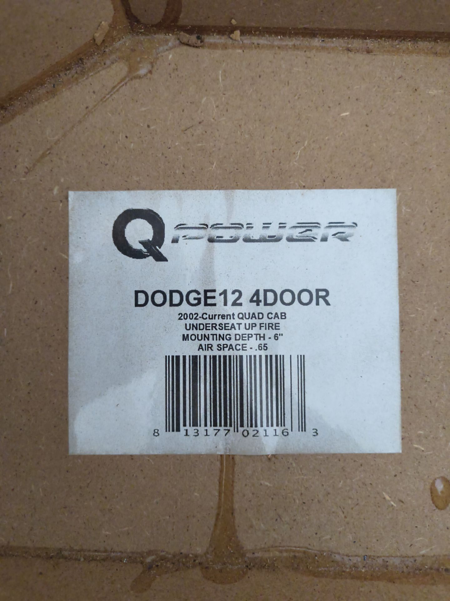 12" under seat 2002 to current quad cab