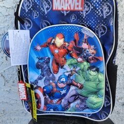 Avengers Boys’ 17″ Light‑Up Backpack with bonus keychain