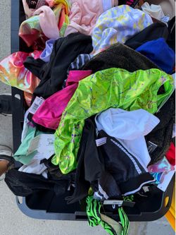 Box of brand new with tags dance clothes