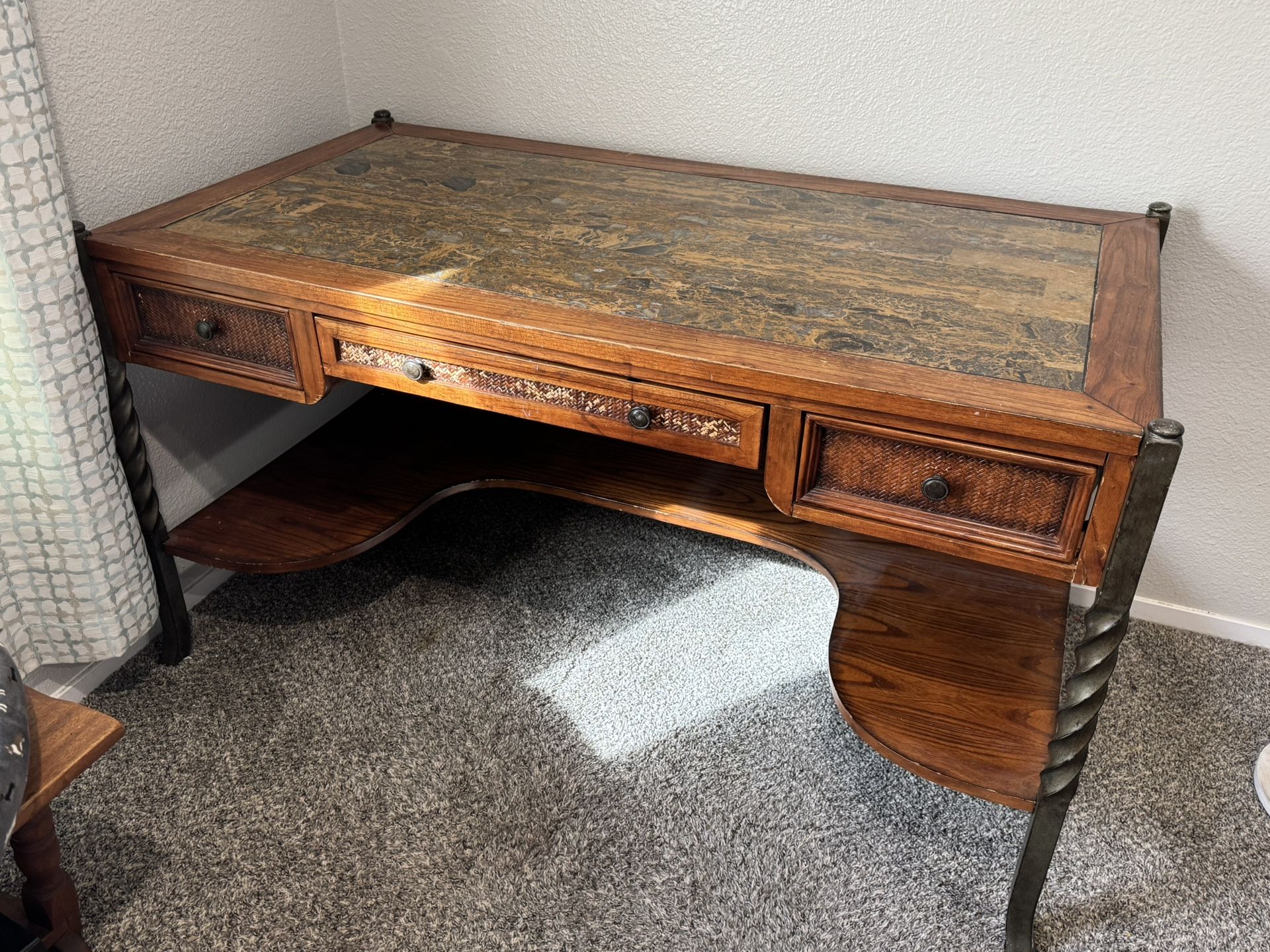 Antique Desk And Chair