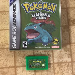 Pokémon Leaf Green Game With Box