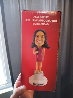Alex Curry Signed Bobblehead