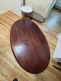 Oval Wood Table