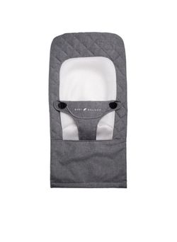 Baby Delight Portable Foldable Infant Bouncer Gray with Toy Bar & Carry Bag