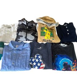 8pc Boys Size 8 Small/Medium Clothing Lot Disney, Eddie Bauer, Oshkosh, Gymboree