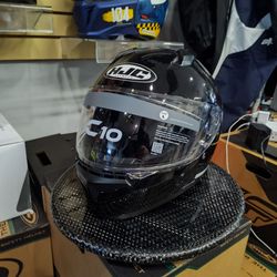 HJC C10 Full-Face Motorcycle Helmet Black Size L