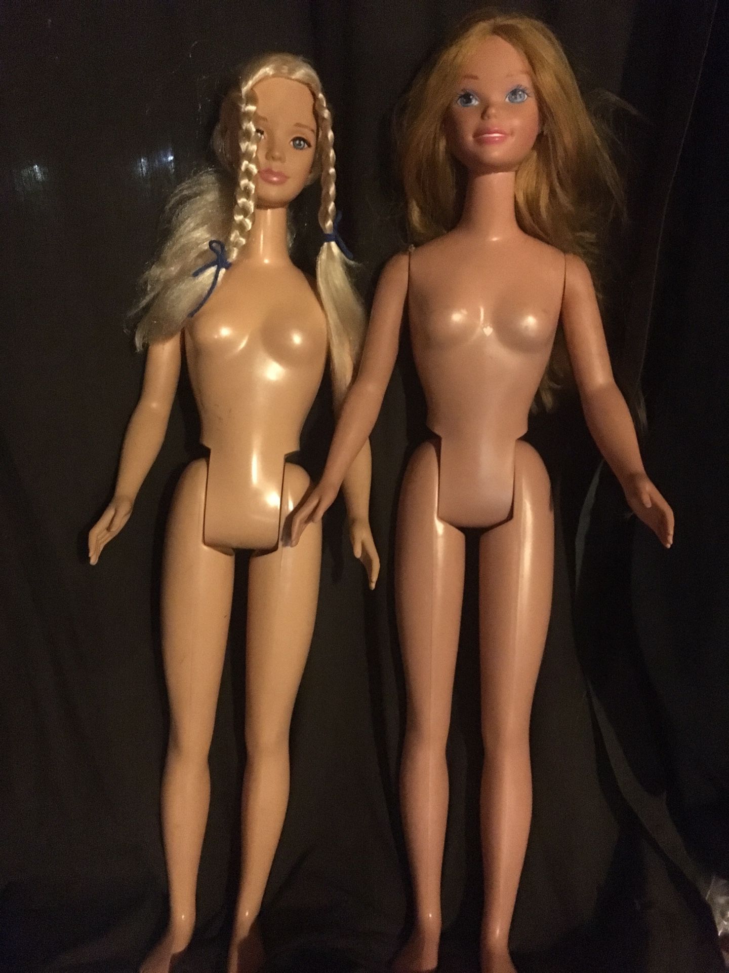 1992 Mattel My Size Angel Barbie Doll Blonde Hair Blue Eyes 3 ft. Tall NUDE DOLLs