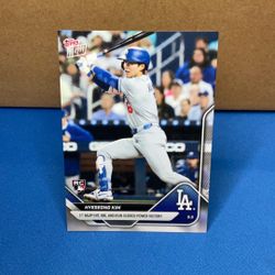 2025 MLB Topps Now #146 - Hyeseong Kim First Hit Rookie Card Dodgers