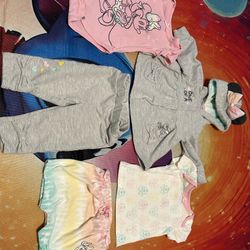 6month Minnie Mouse Outfit (onesie, Pants, Shorts, Sweater, Shirt)