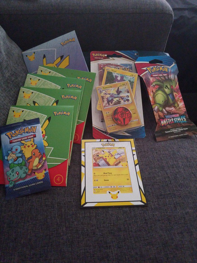 New Sealed Pokemon Collection Cards