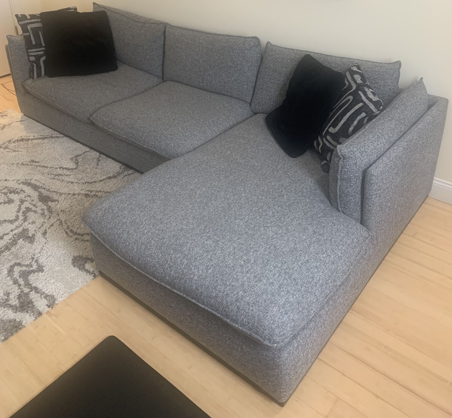 Bob's Discount Furniture Mirage Sofa with Chaise
