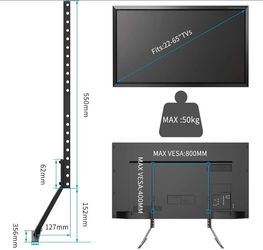 Universal TV Stand Base Mount 22–65 Inch
