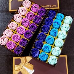 2 Sweet Love Gift 18 Small Rose Thickening Soap Flower Gift Box
