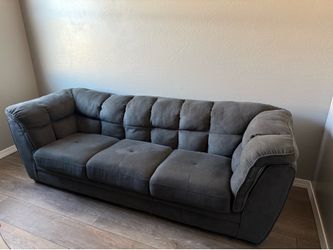 Grey Couch / Sofa -MUST GO ASAP