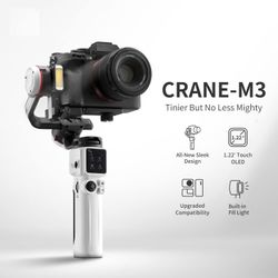 Zhiyun Crane M3 Pro Version 3 - Axis Handheld Gimbal Stabilizer for Mirrorless Cameras , Compatible with Sony A6600 , A6100 , A6000 , RX100 M7 , GX85