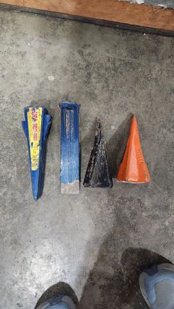 Wedges for splitting wood