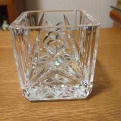 JG Durand Square Crystal Votive Candle Holder