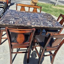 Dining Table with 4 chairs 1  bench
