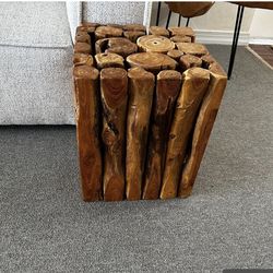 Exotic genuine wood end tables!!