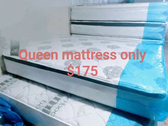 $175 Queen mattress only brand new free delivery same day