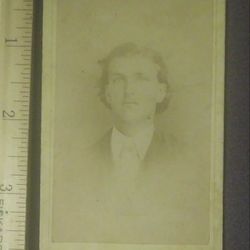 1880's 1890's Gentleman Man Tiffany Photographer Indiana Pennsylvania PA Victorian Photo Photograph Antique Picture Card OOAK One Of A Kind