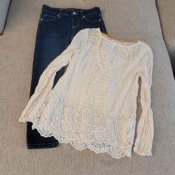 Buffalo Girls Jeans Size 10 and Tunic Top Size XS Set - Buy 2 Get 1 Free