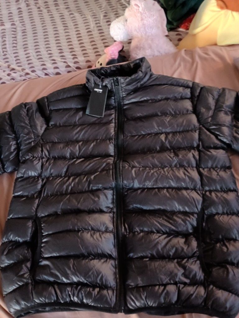 Truppo Mens Puffer Jacket Black Size 3XL Brand New With Tags For 50$