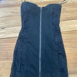 BEBE Sexy Mini Black Dress XS 